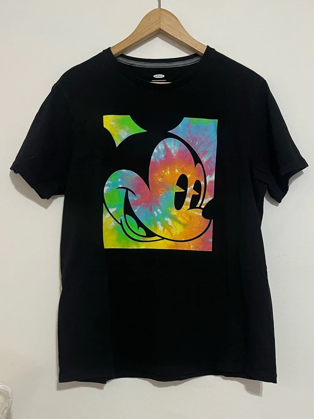 Old Navy Disney Mickey Mouse Tie-Dye Gender-Neutral Tee For Kids Youth Large